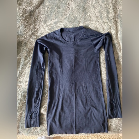 Swiftly Tech Long-Sleeve Shirt 2.0 Iron Blue - Picture 11 of 13